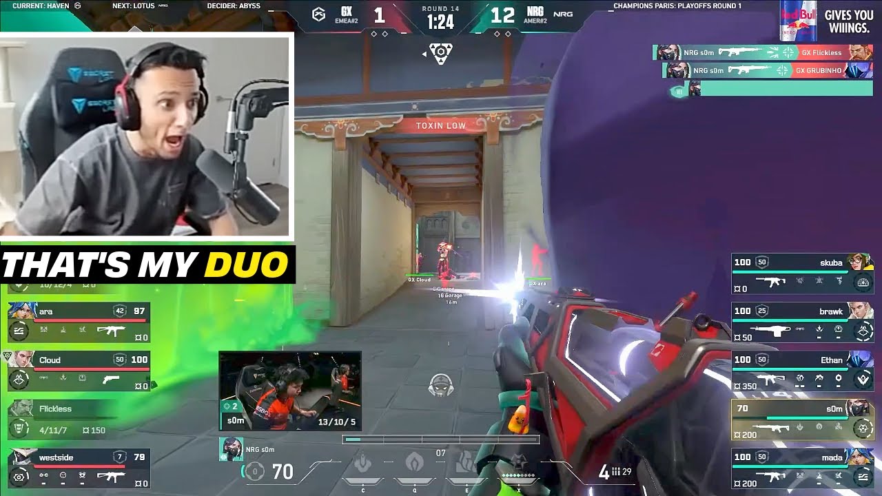 20 minutes of FNS Reacting to Best NRG Plays from - VCT PARIS