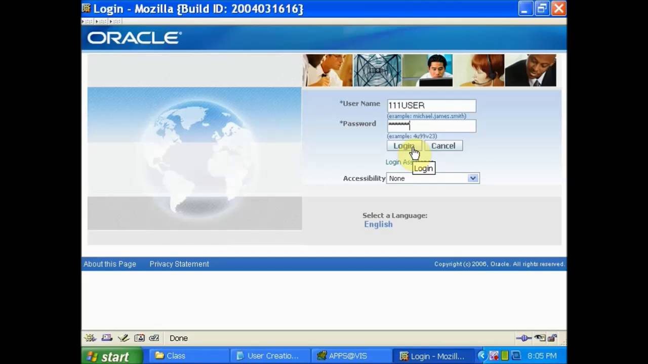 ORACLE  APPS  USER  CREATIONS