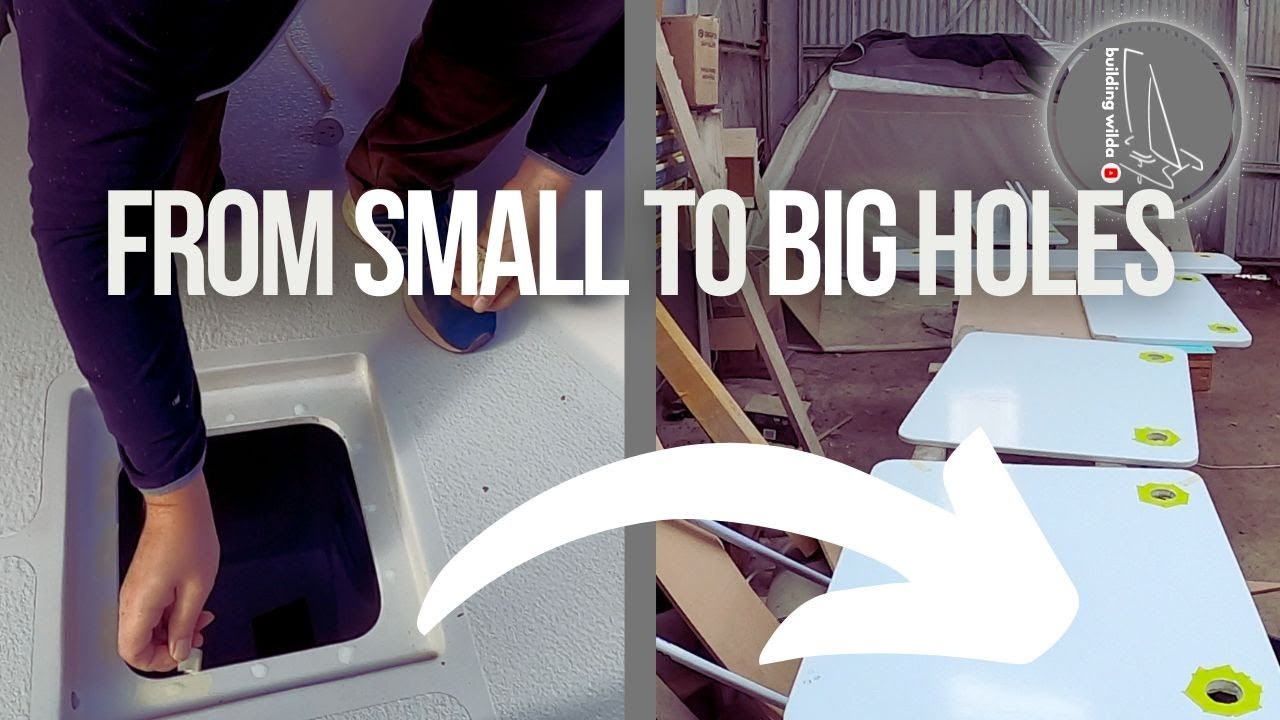 Drilling & Epoxy Filling. From small to big holes - S03E34 | Building Wilda