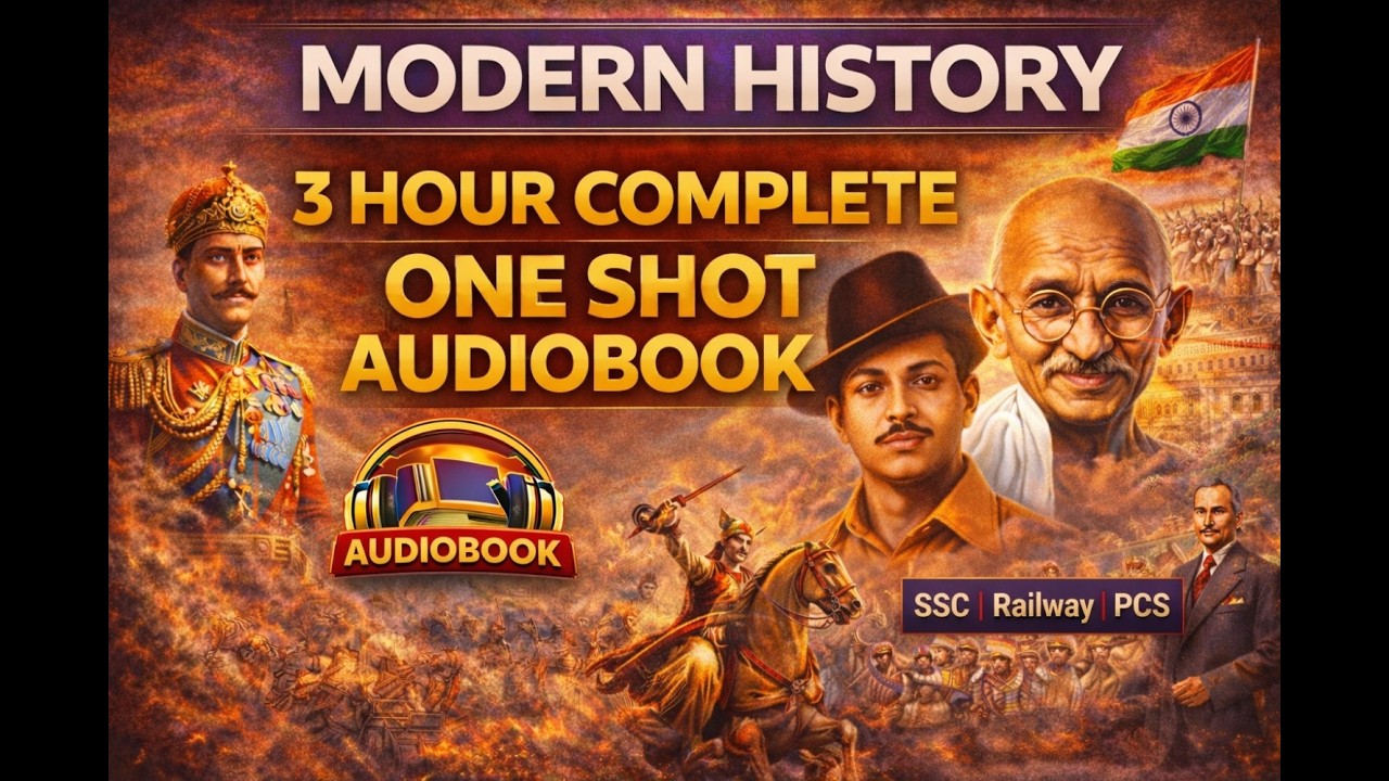 Modern History Complete Audiobook | 3 Hour One Shot Revision for SSC, Railway & PCS