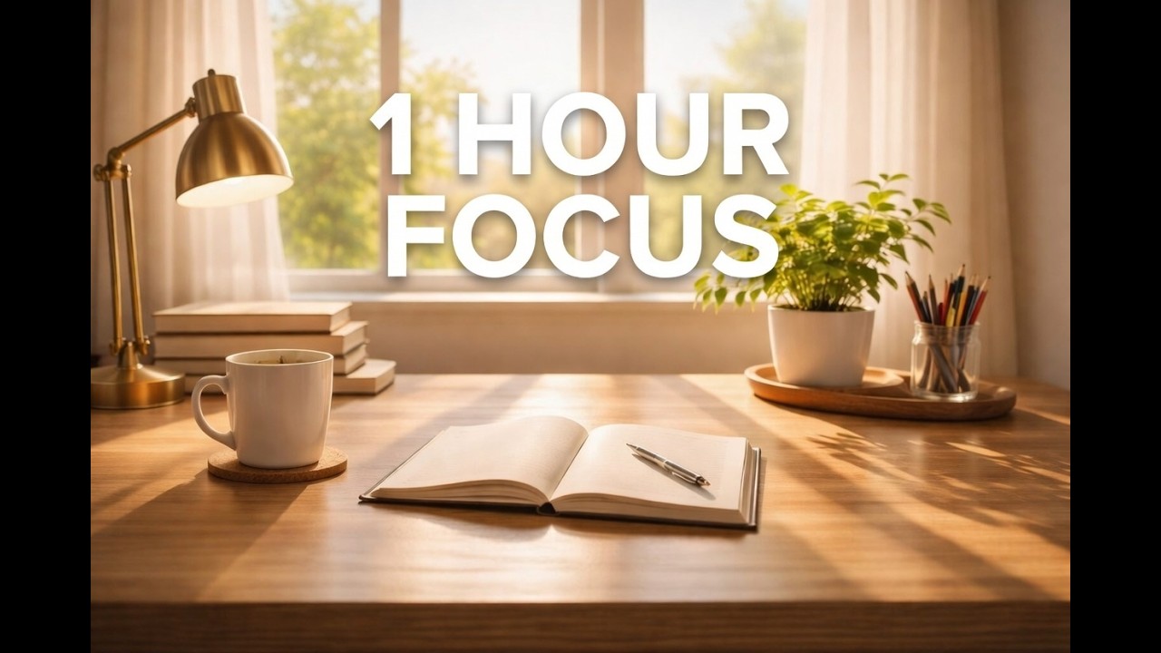 Morning Study With Me | 1 Hour of Deep Focus Music