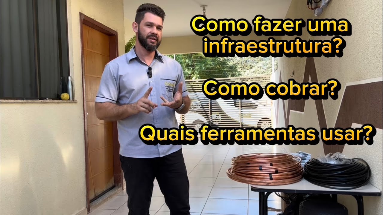 Como fazer uma infraestrutura para instalação de ar condicionado split passo a passo