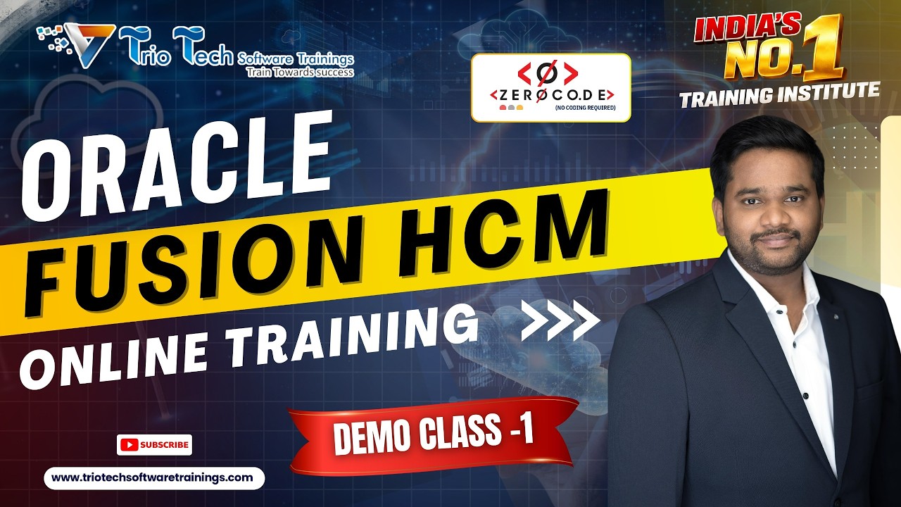 Oracle Fusion HCM Online Training Demo 1 |  Become  Fusion HCM Consultant | Hands on HCM Training