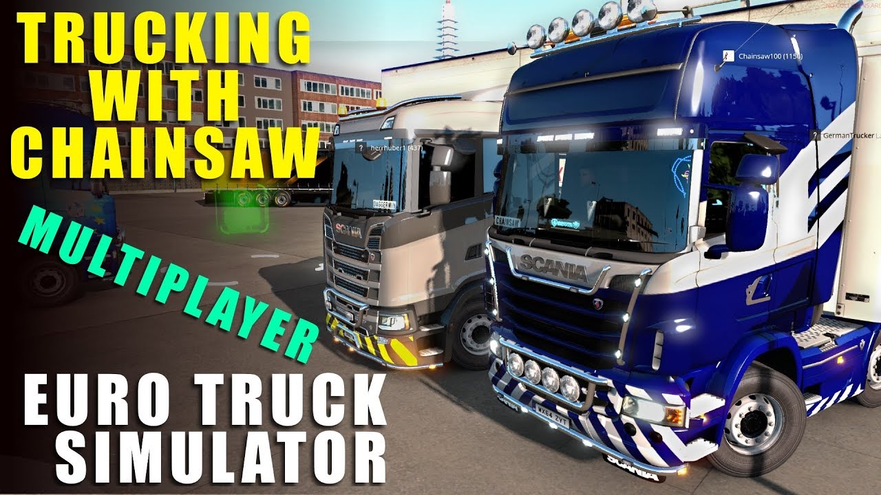 ПЕРЕВОЗКА ГРУЗОВ С БЕНЗОПИЛОЙ! — Многопользовательский Euro Truck Simulator 2