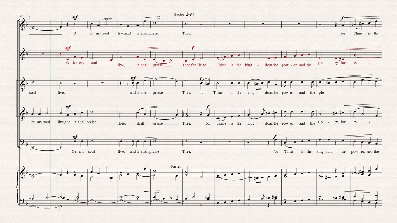 Thou wilt keep him in perfect peace Alto