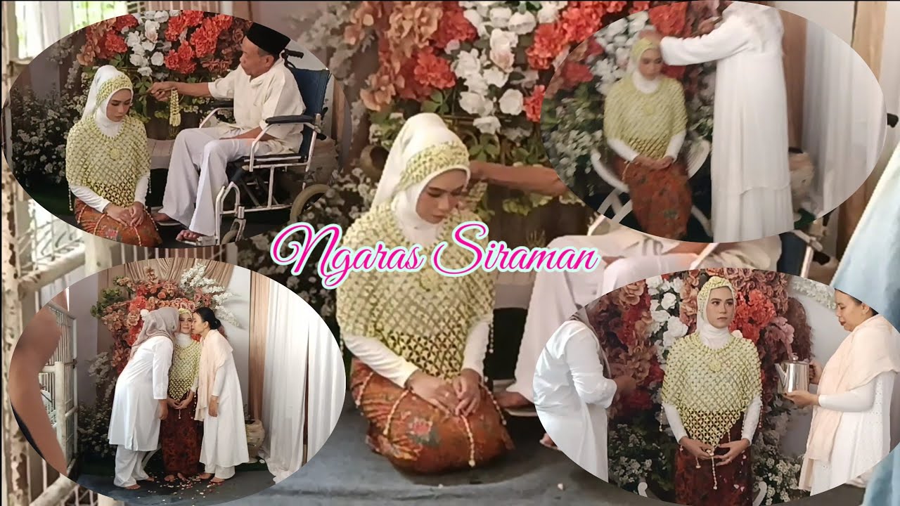 Ngaras siraman calon mempelai putri