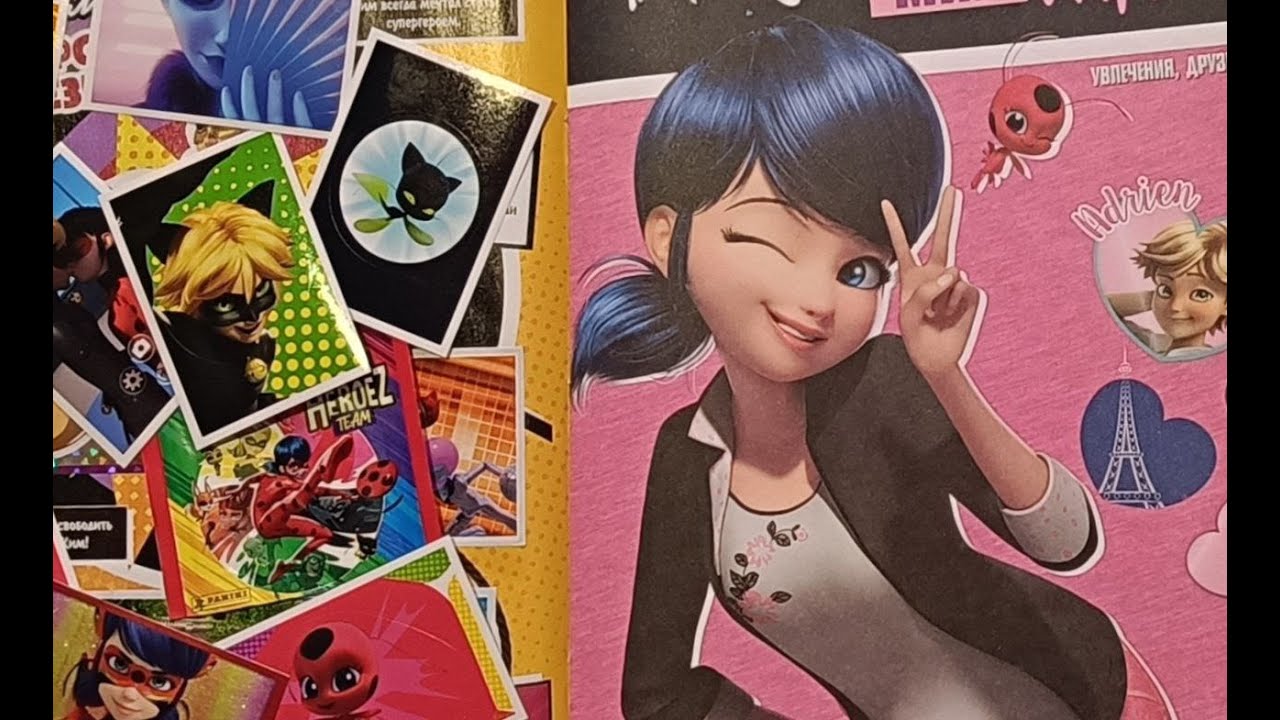 Ещё 145 Наклеек Ледибаг и Супер Кот! - 2 Часть. Альбом Miraculous Super Heroez Team - Panini ★ Стрим