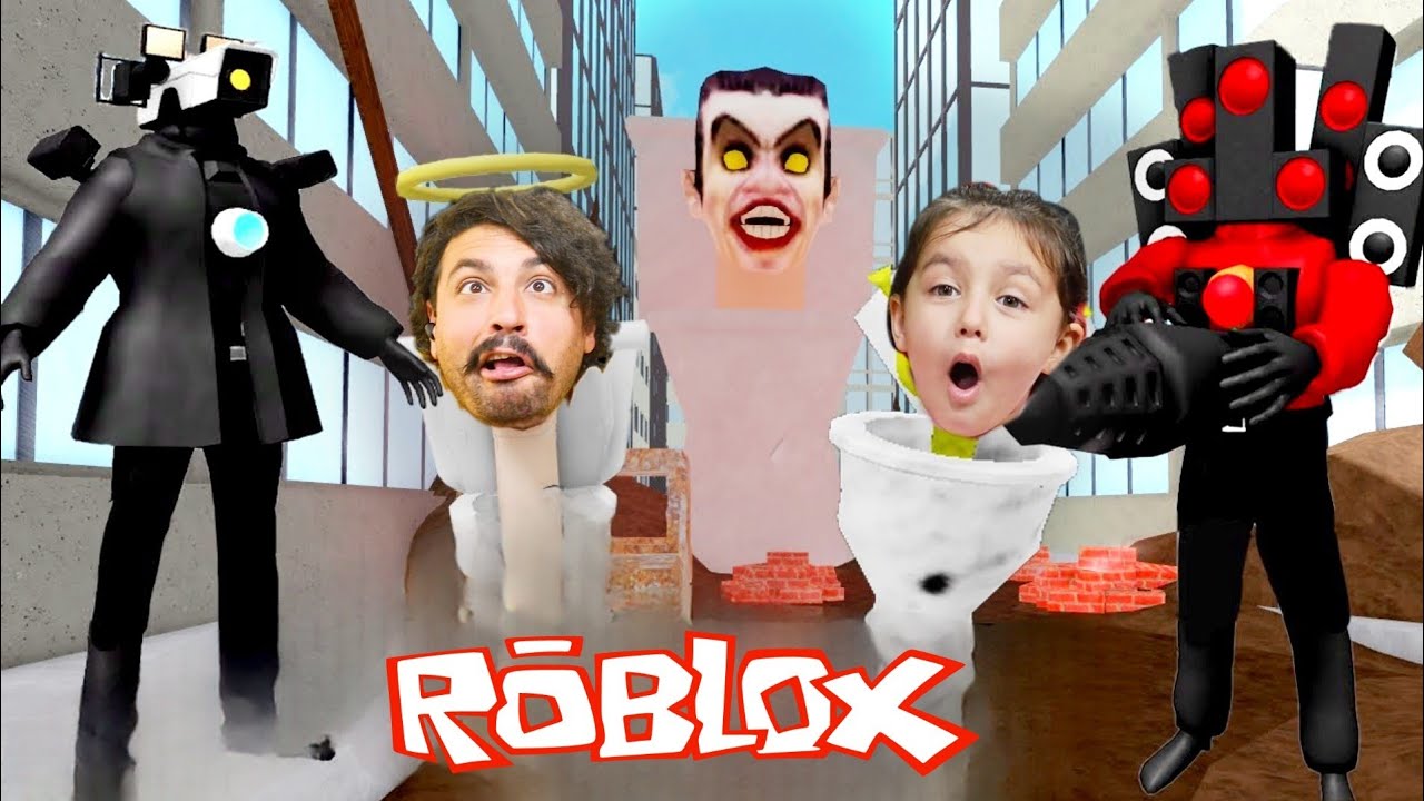 SKİBİDİ TUVALETLERİ PEŞİMİZDE  😄 ROBLOX [🚽NEW] SKİBİ TOİLETS MORPHS