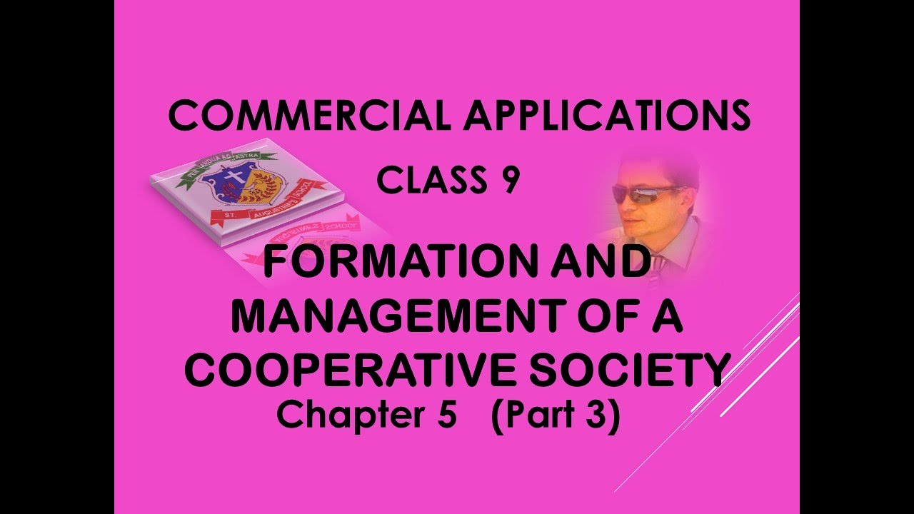 COMMERCIAL APPLICATIONS / CLASS 9 / FORMATION &MANAGEMENT OF A COOPERATIVE SOVIETY