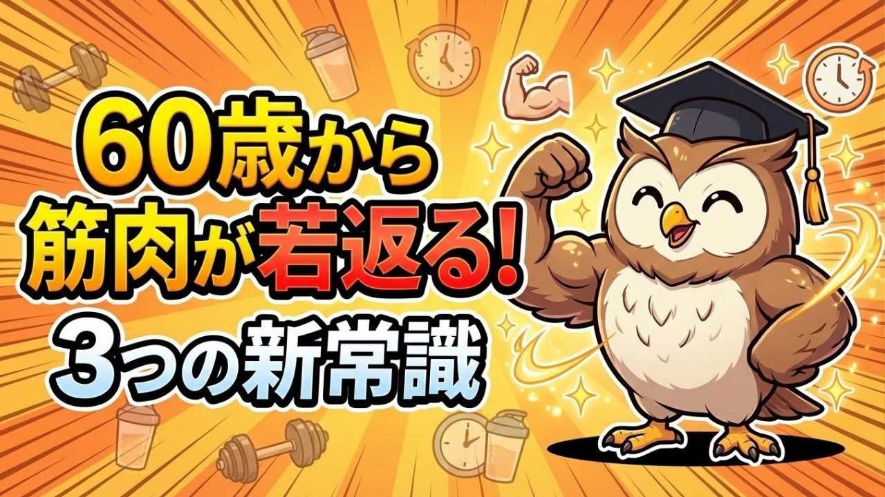 60歳から筋肉が若返る！3つの新常識