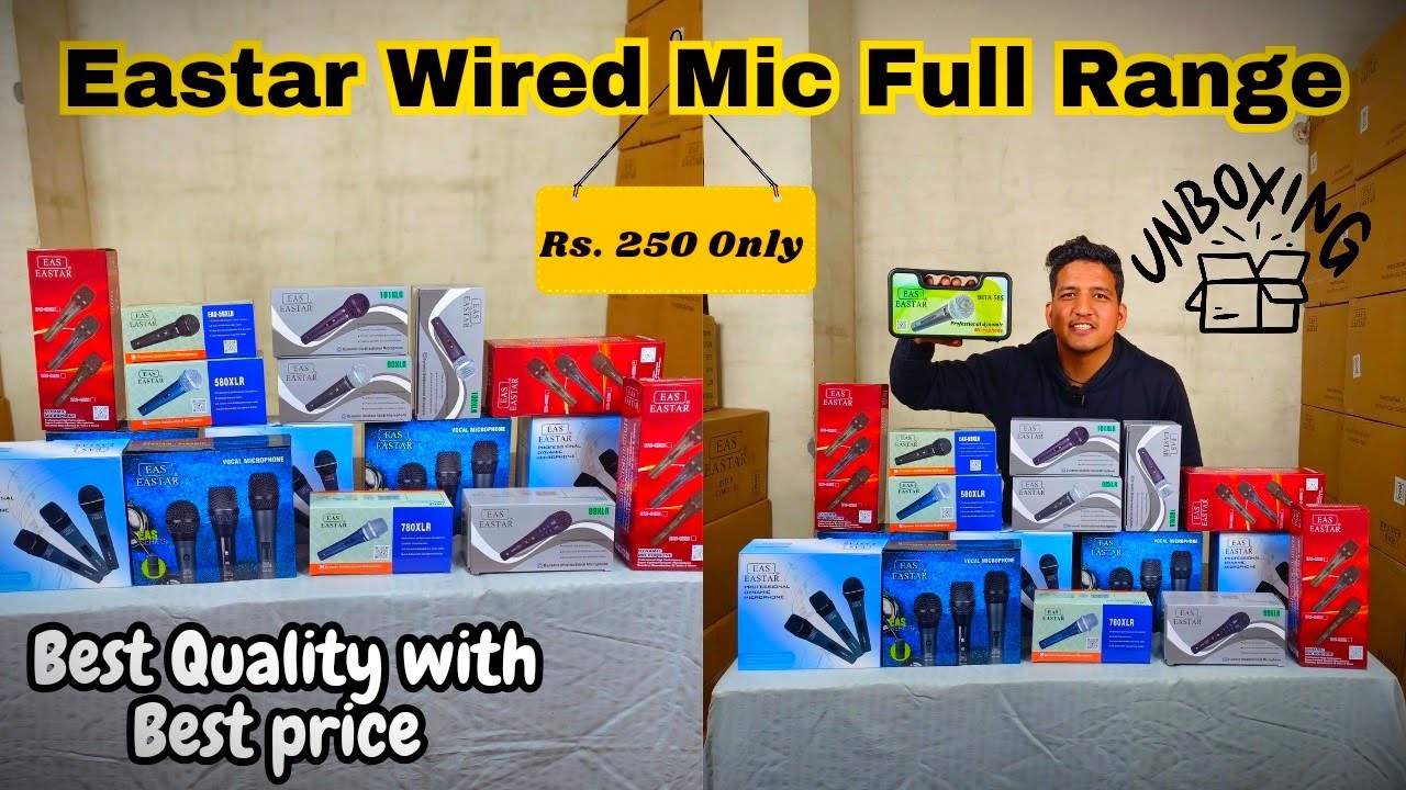 Eastar Karaoke Wired Microphone Full Review || Best Quality Wired Mic full range