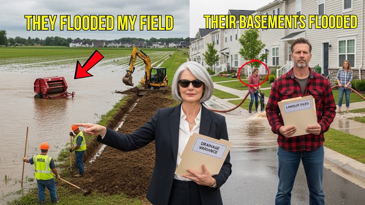 HOA Redirected the Runoff Into My Field — Weeks Later, Their Basements Paid the Price