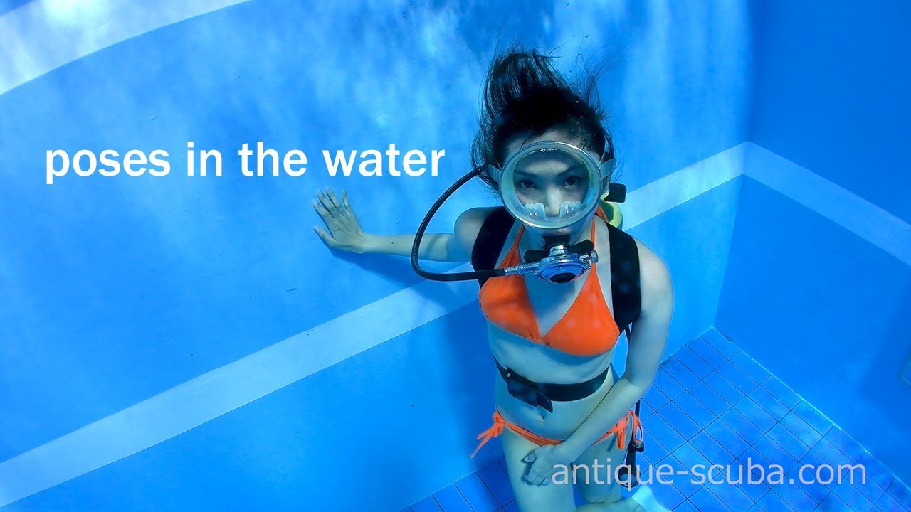 poses in the water