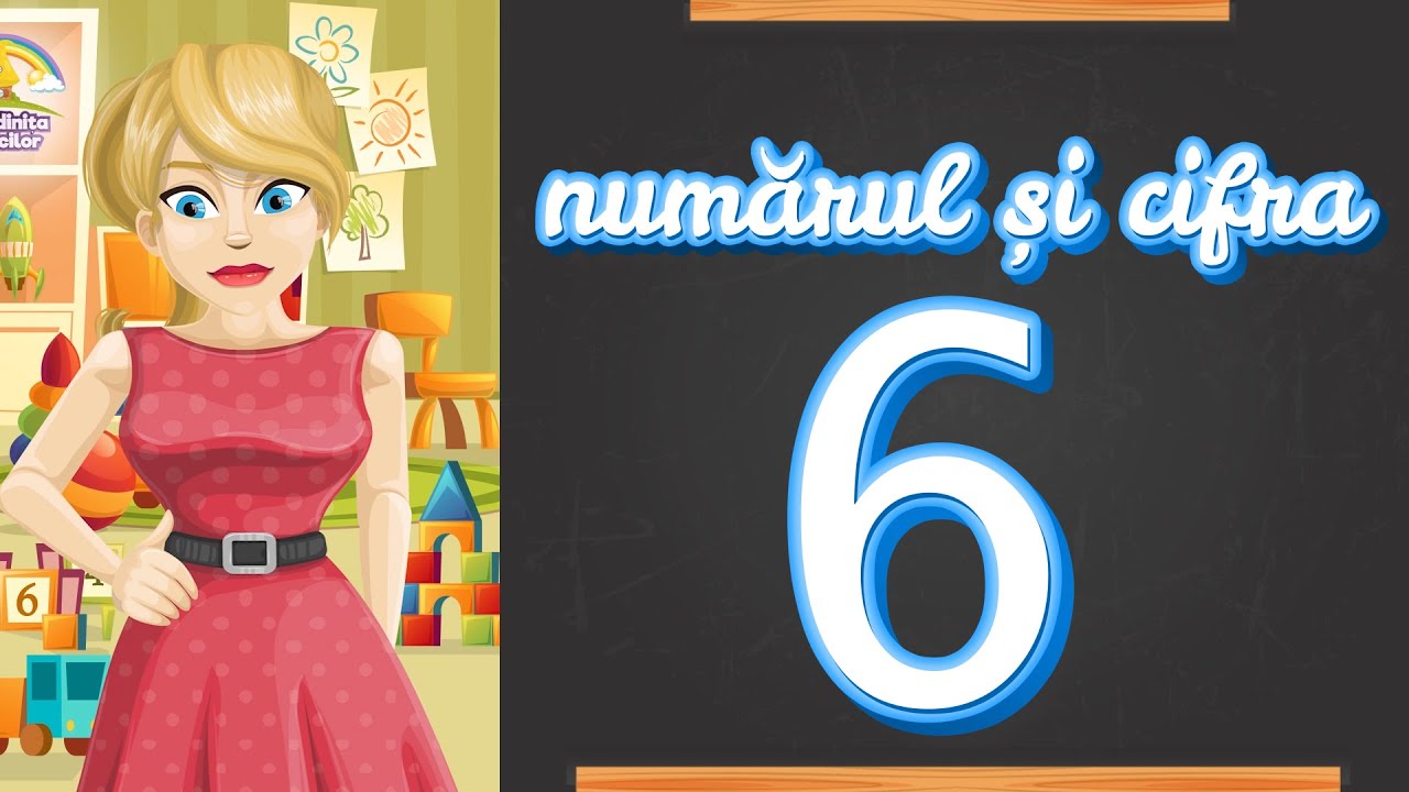 🔢 Numărul și cifra 6 (predare/învățare) #grădinițapiticilor #matematica #educatiecopii #youtubekids