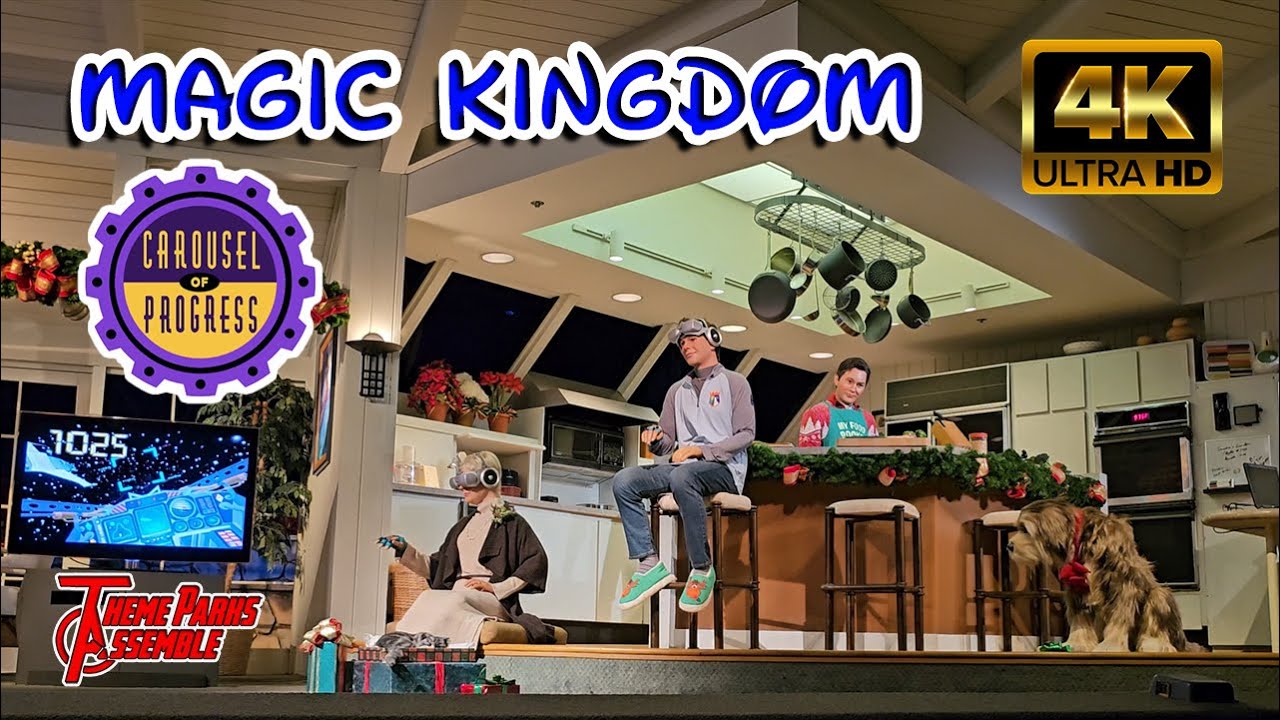 Карусель прогресса в 4K — Волшебное королевство — Walt Disney World Resort — Июль 2024 г.