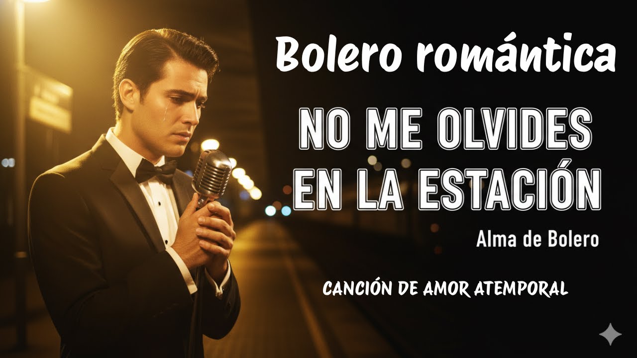 No Me Olvides En La Estación, Bolero Romántico, Canción Nueva, Voz Masculina, Alma de Bolero