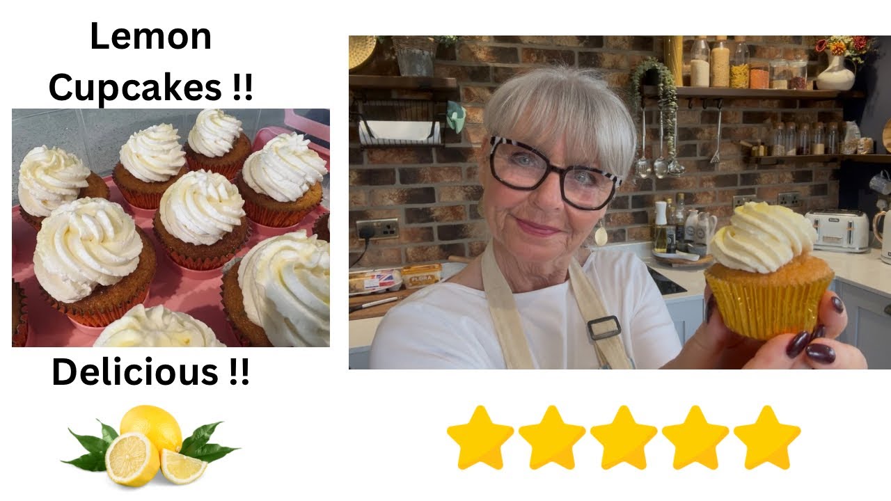 Lemon Cupcakes, with Lemon curd and cream frosting ❤️ Delicious Overload ❤️