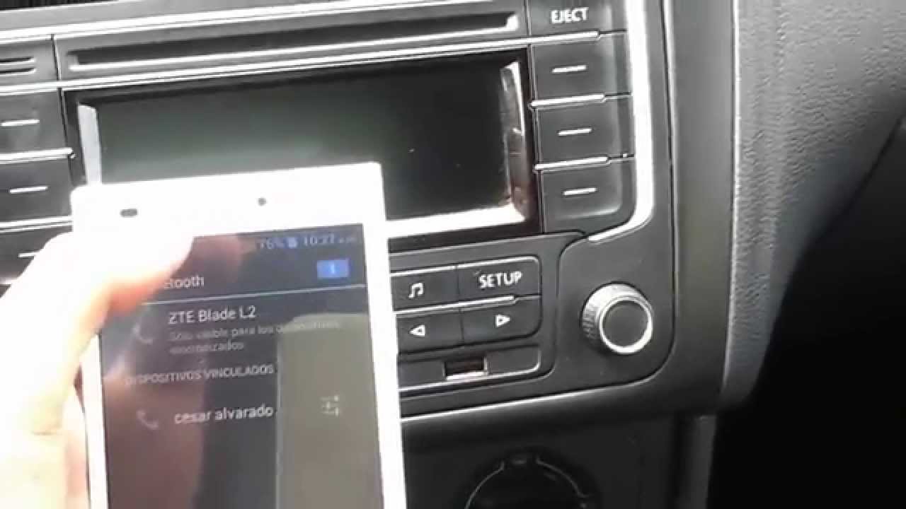 Sincronizar Bluetooth del Celular en el Volkswagen Vento