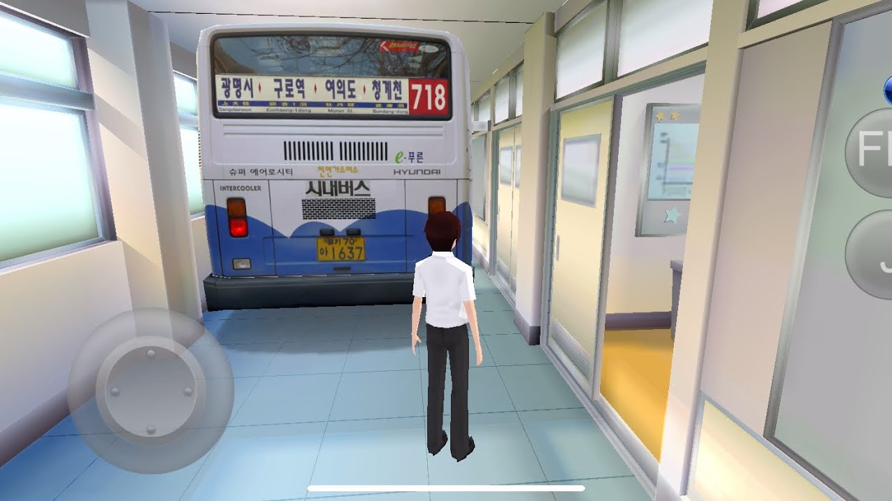 School bus stuck in school building in 3D driving class gameplay 2026 #gaming