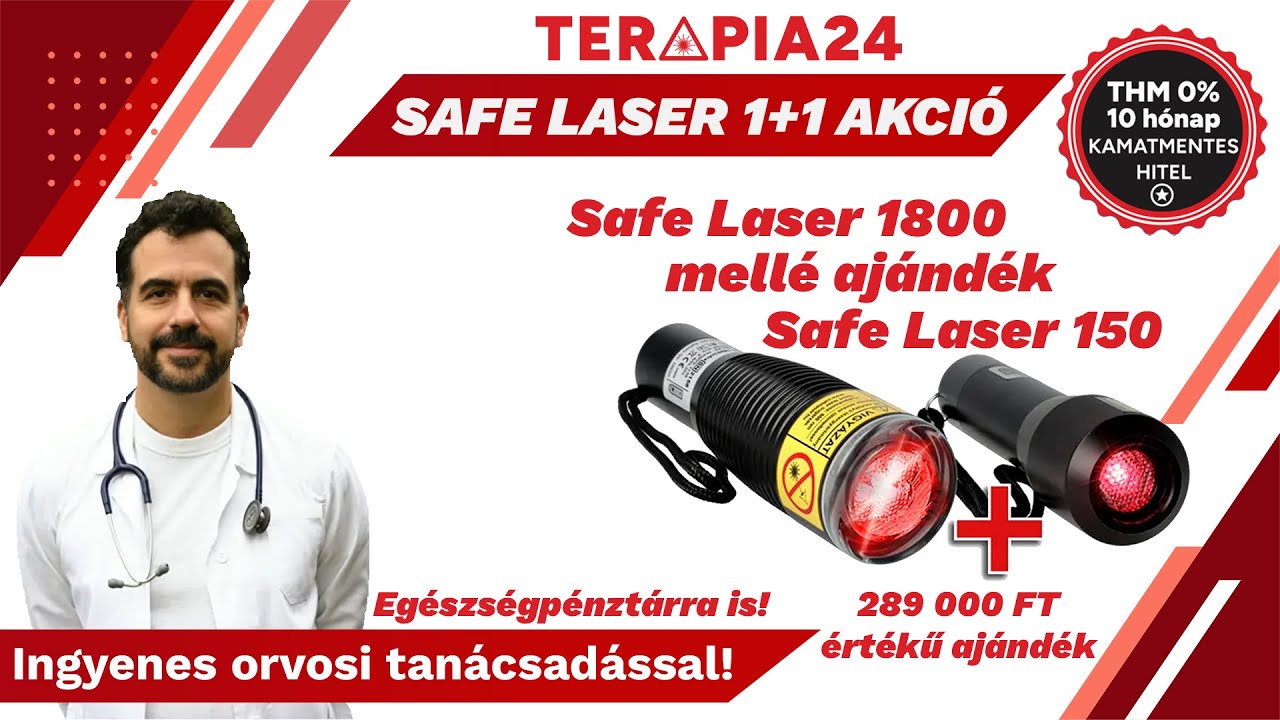 1+1 lágylézer akció a terapia24-nél, Február 2-től!