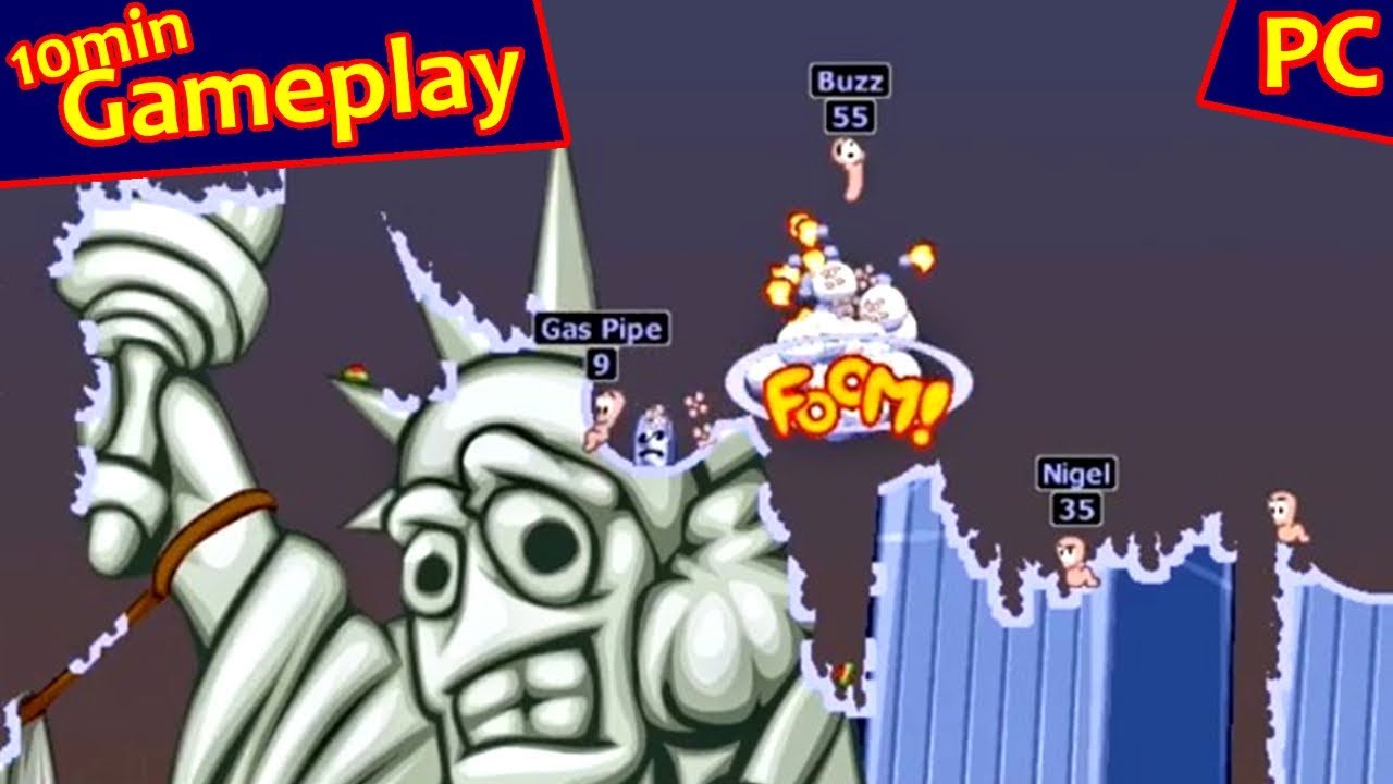 Worms Armageddon ... (PC) [1999] Gameplay