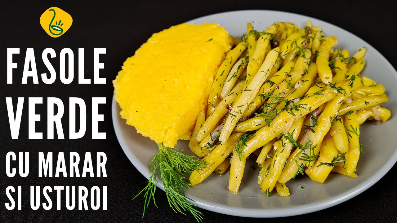 Fasole verde cu marar si usturoi - pastai sotate