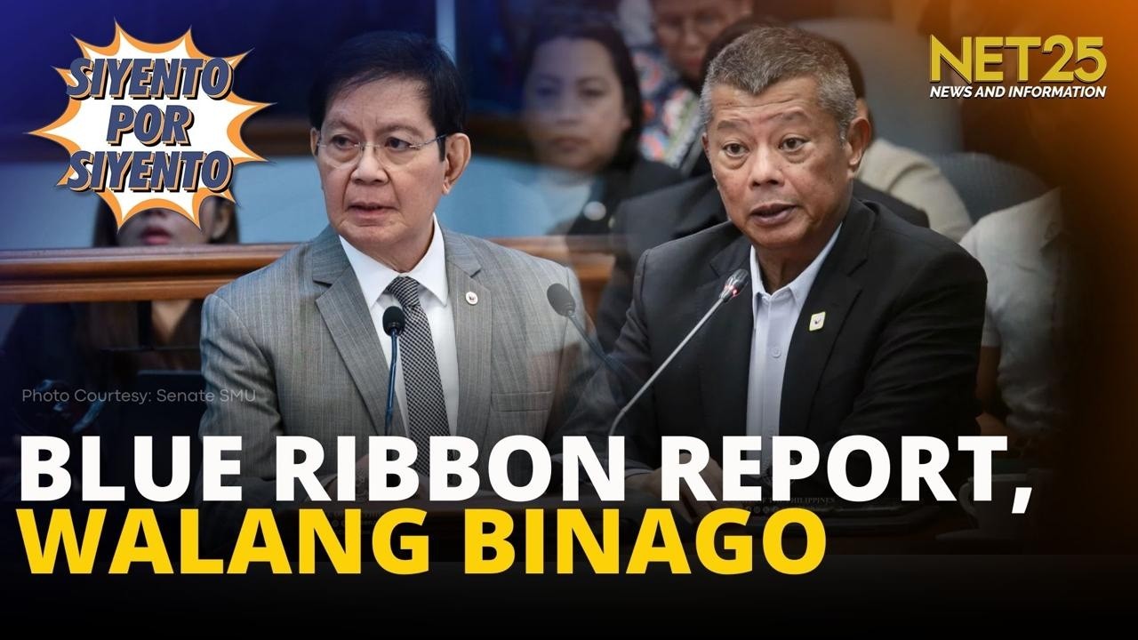 Blue Ribbon Report, hindi binago ang rekomendasyon