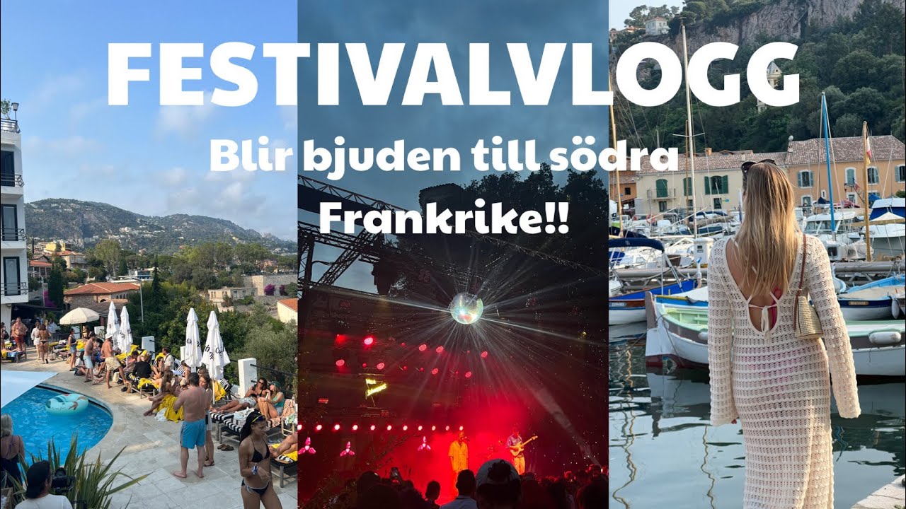 BLIR BJUDEN TILL FRANSKA RIVIÄRAN | Festivalvlogg 🎊🥂