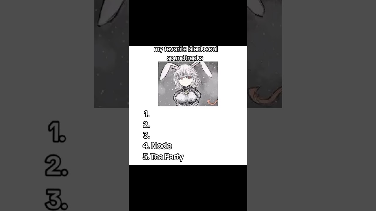 My tier list soundtracks in black souls 