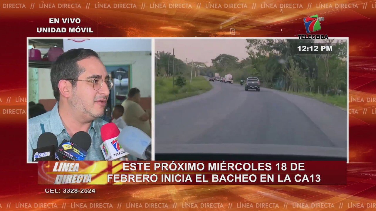 Este próximo miércoles 18 de febrero inicia bacheo en la CA-13