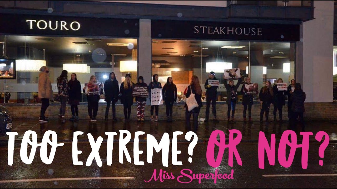 CAN ACTIVISM GO TOO FAR? [ARE SOME VEGAN PROTESTS TOO EXTREME?]