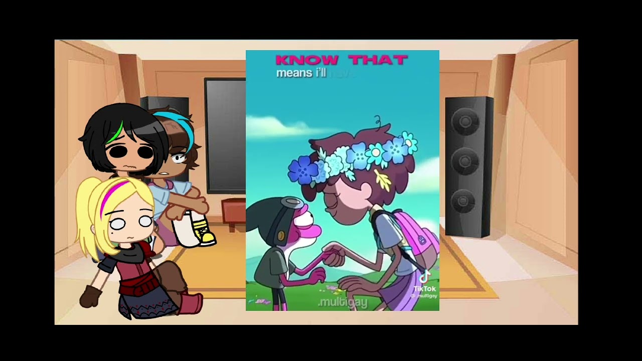 past amphibia react to future