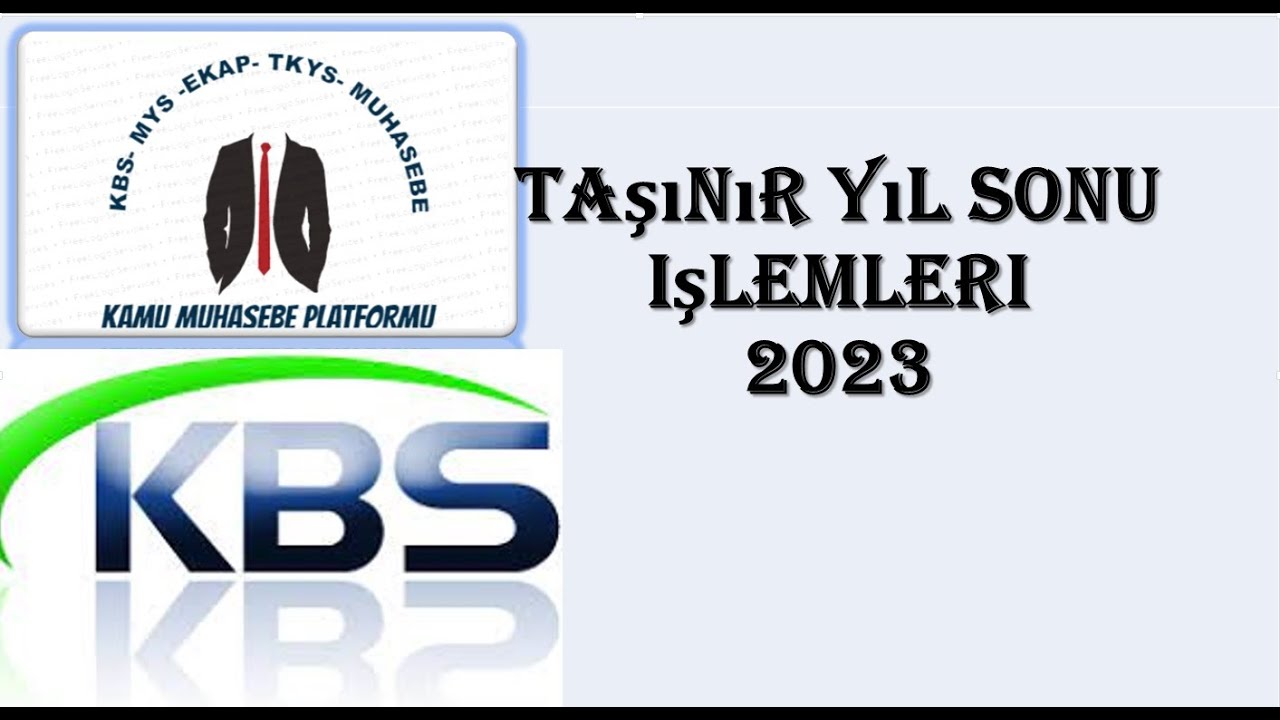TAŞINIR YIL SONU İŞLEMLERİ 2023