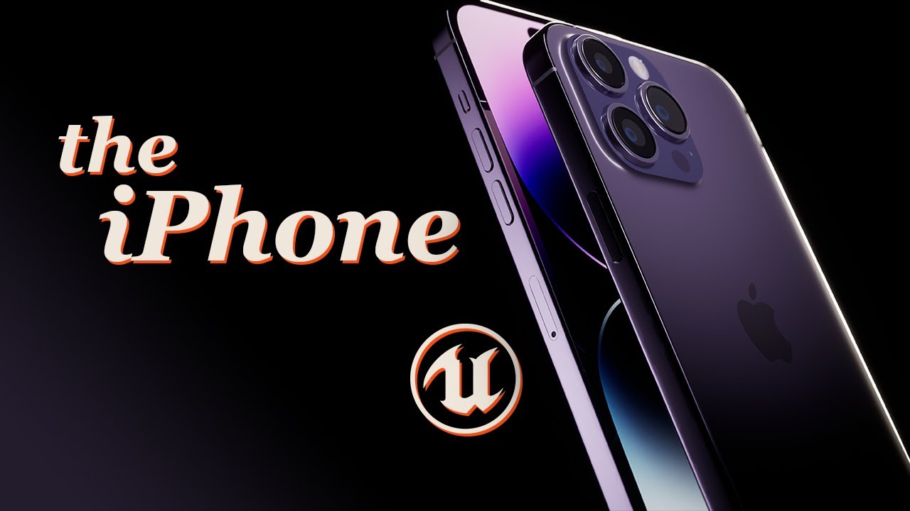 Визуализация продукта UE5 — Apple iPhone (кинематографическая анимация/разбор освещения + пошагов...