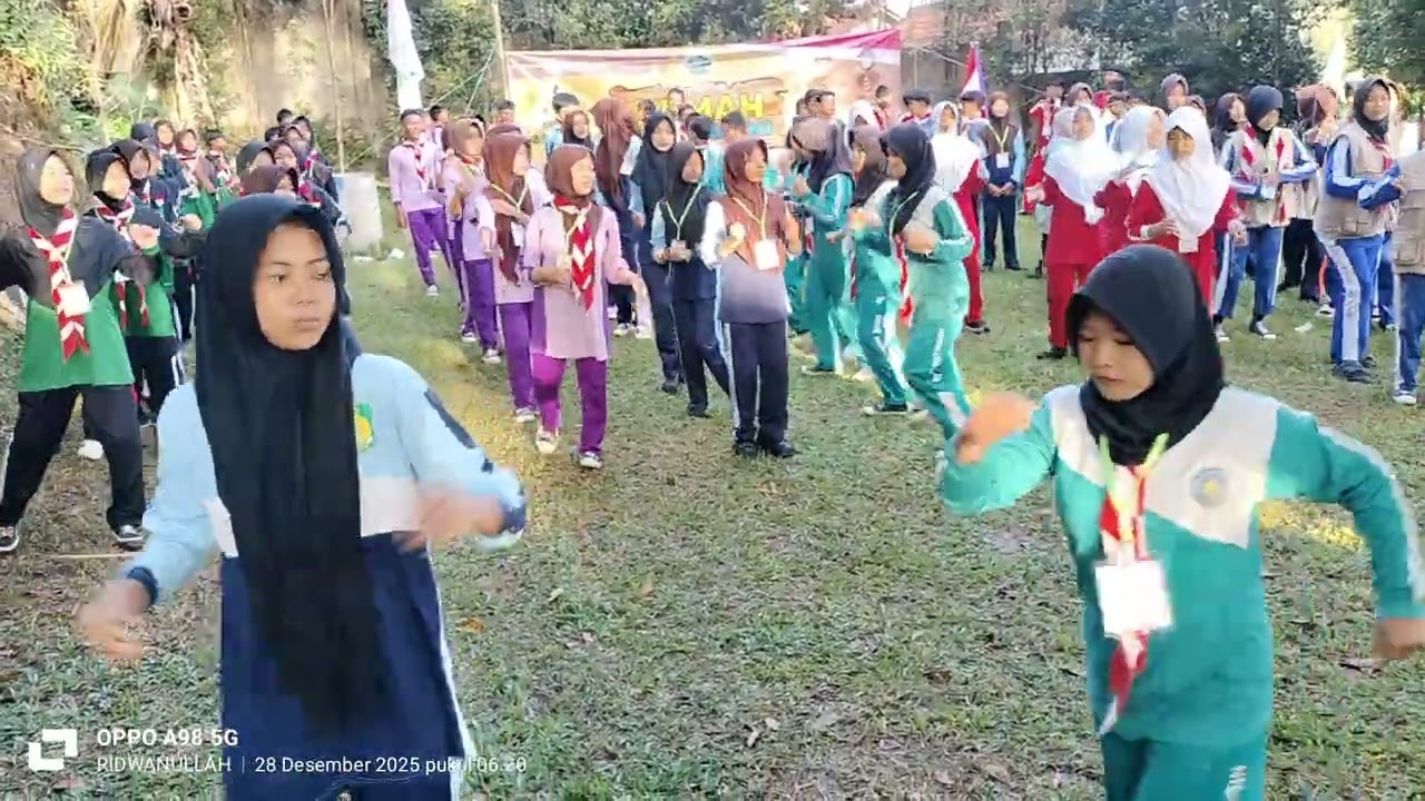 Senam Pagi - Kemah Silaturahmi KKMTs 6 Kabupaten Bekasi