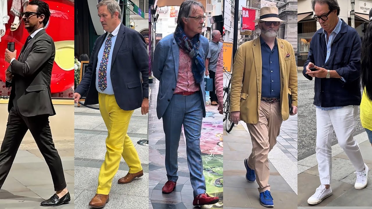 Men’s street Fashion Style London 2025 | Bold Suits & Summer Heat