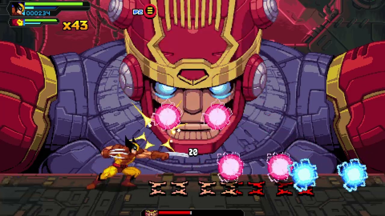 Marvel Cosmic Invasion: ARCADE MODE (HARD) First clear, solo - Wolverine / Iron Man