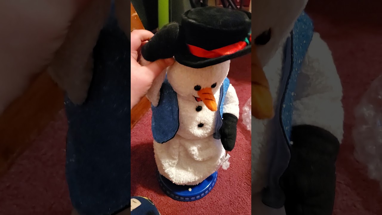 unboxing spinning snowflake snowman 2 song.