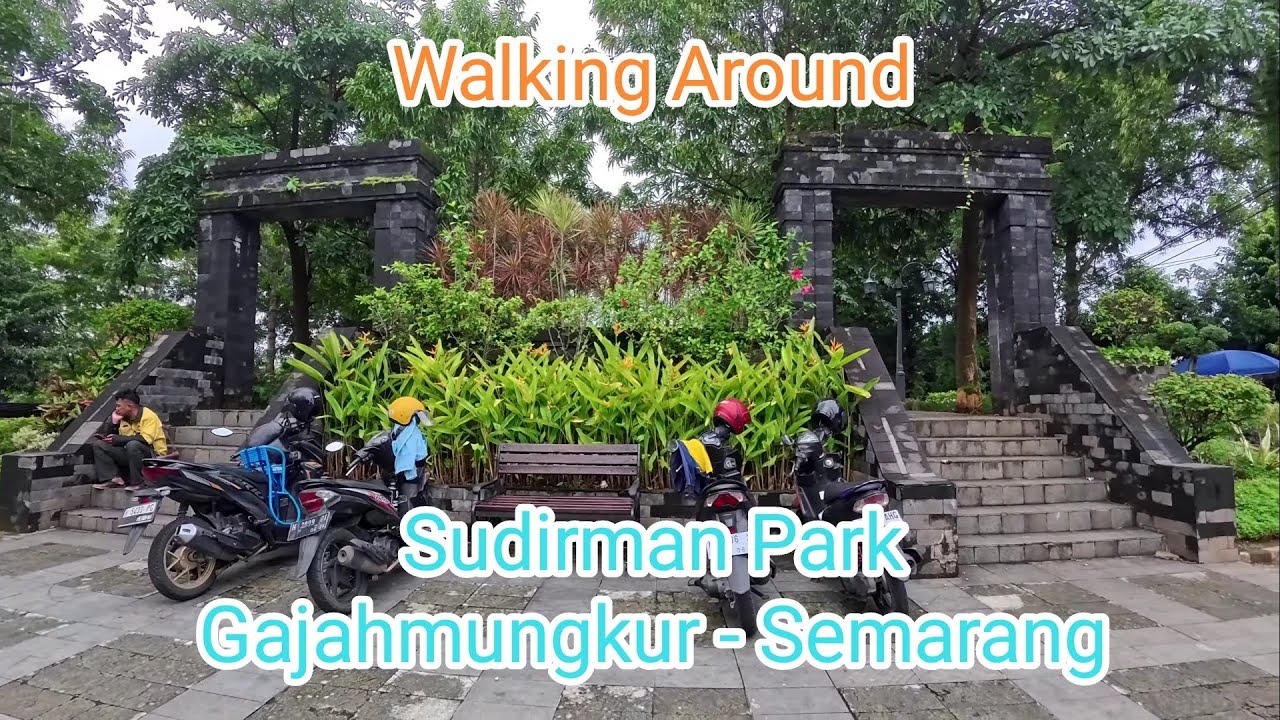 4K~ Walking around in Taman Sudirman, Gajahmngkur, Semarang, INDONESIA