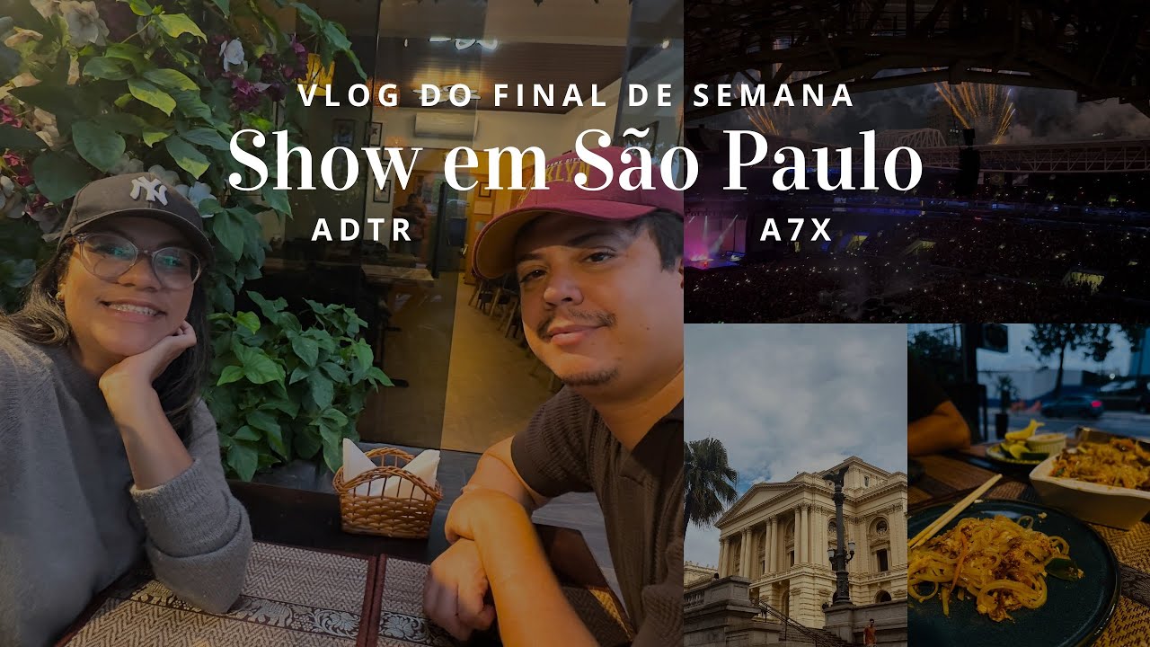 vlog final de semana em SP | show de rock, museu do Ipiranga, comida tailandesa