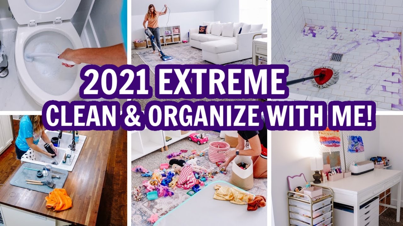 EXTREME CLEAN & ORGANIZE WITH ME | MASSIVE CLEANING MOTIVATION | Amy Darley