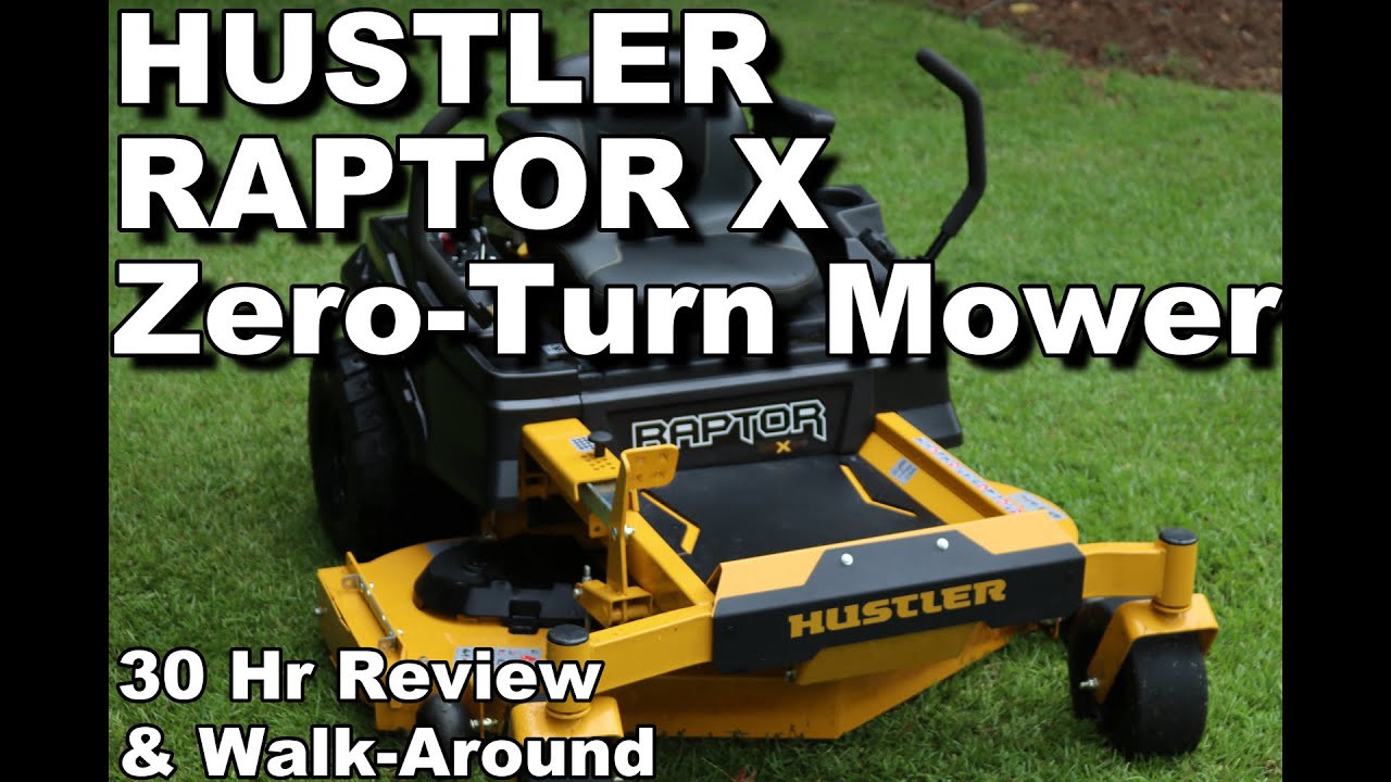 Газонокосилка Hustler Raptor X Zero Turn — 30-часовой обзор и осмотр