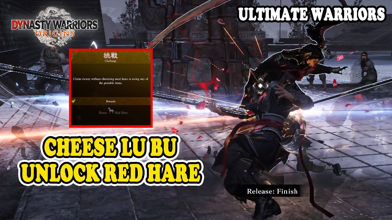 How To Get Red Hare Easily Cheese Lu Bu - Dynasty Warriors Origins