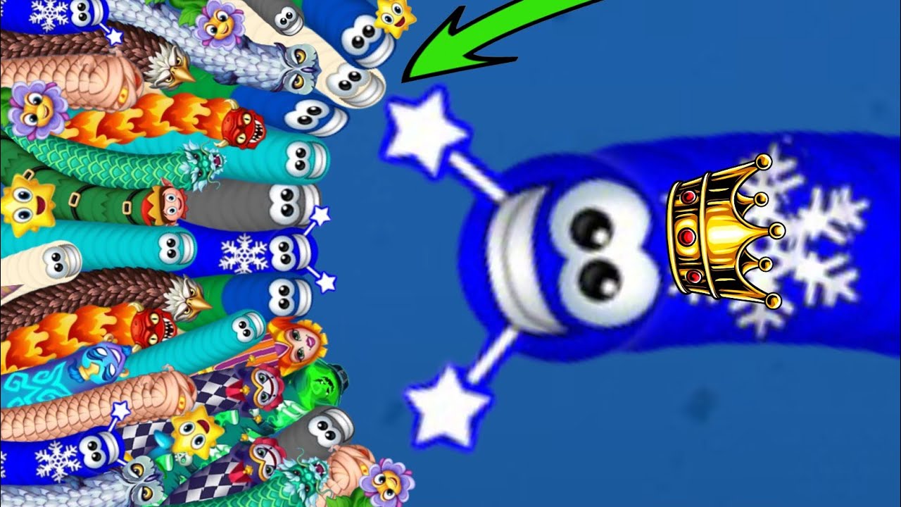 🐍WORMSZONE.IO / Snake Top 01/#ep14  gameplay video/#wormszone#snake #gaming #snakegame  
