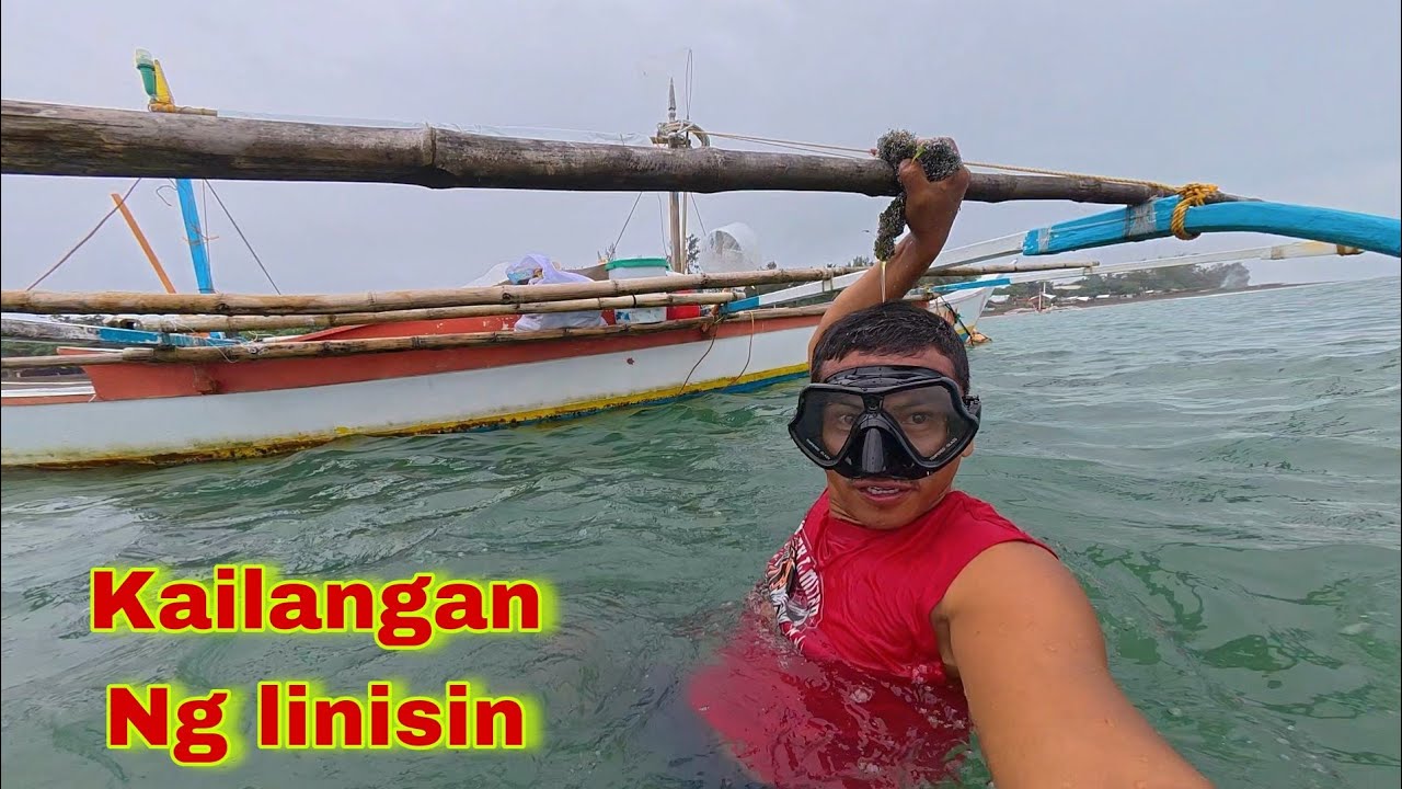 Kailangan Ng linisin at Sobrang kapal na Ng lumot sa aking munting bangka