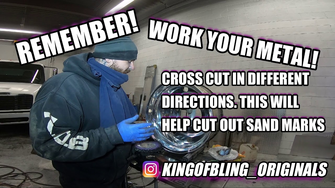 HOW TO POLISH ALUMINUM WHEELS.... ALUMINUM SANDING AND POLISHING