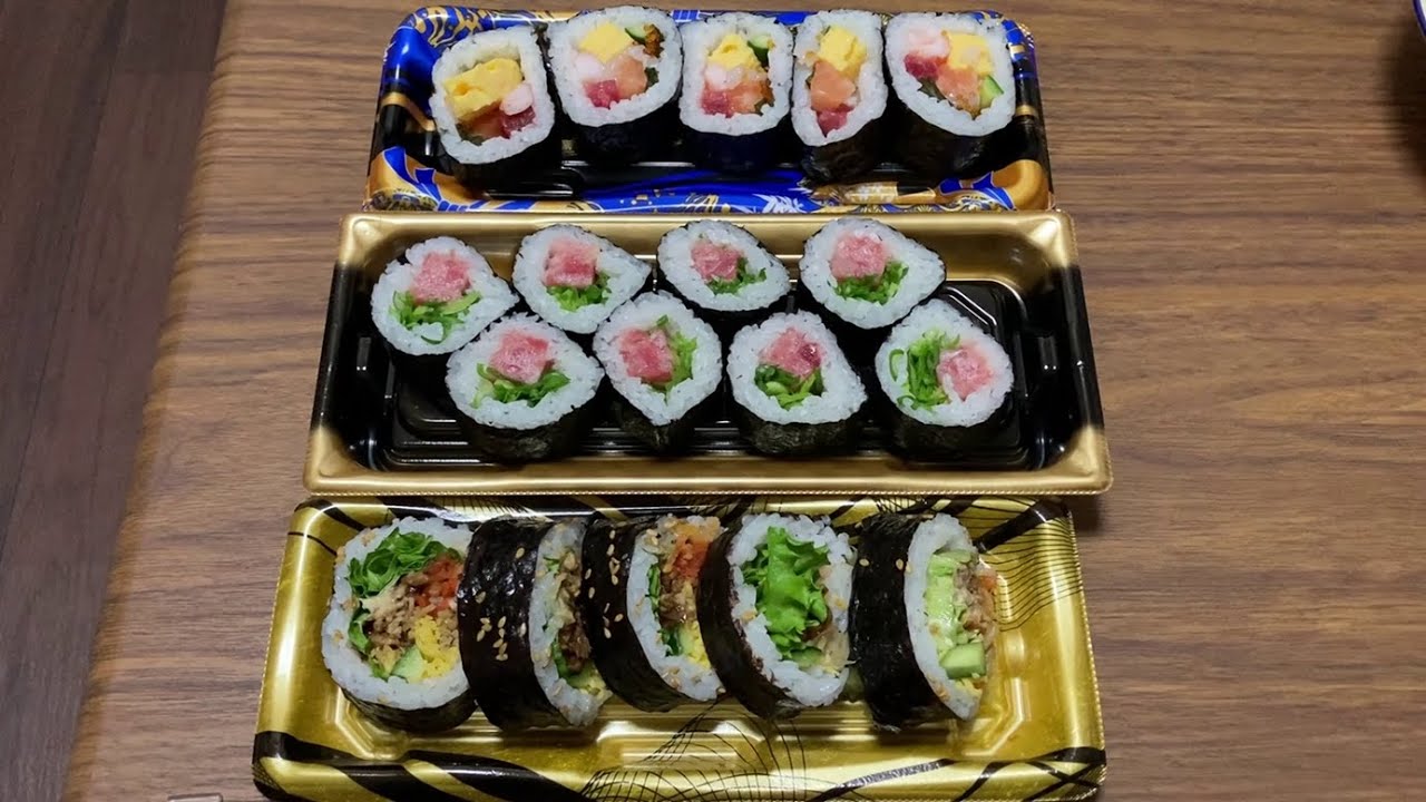 Sushi Rolls from Supermarket in Japan