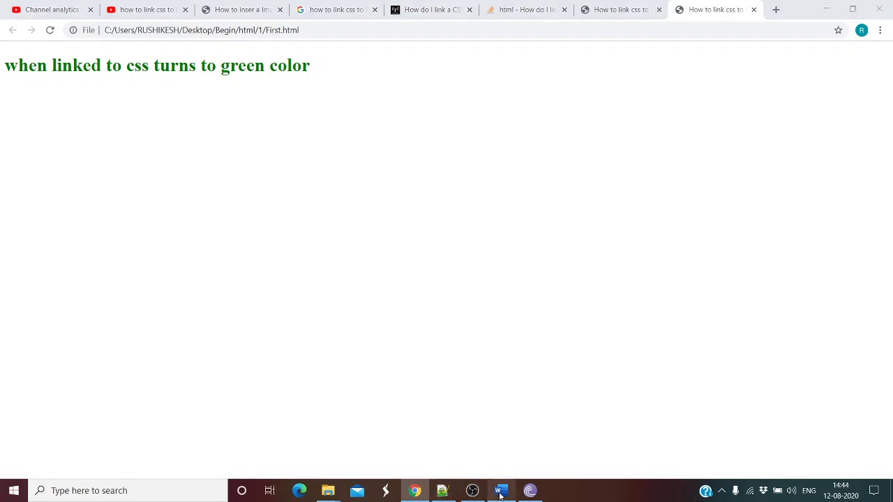 6 How to link CSS file present in different folder