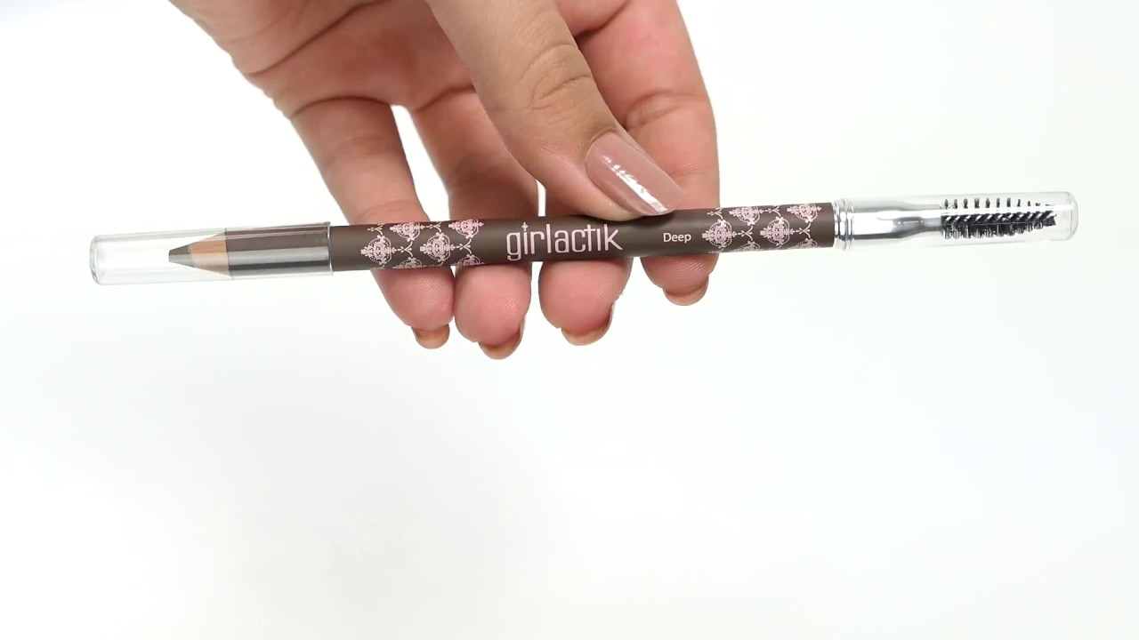 Girlactik Soft Powder Eyebrow Pencil - Deep Brow Swatch | Boozyshop