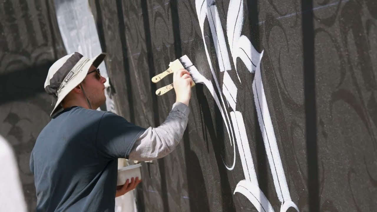 The Society Walls ✦✦ Calligraphy Mural by Shane Huss
